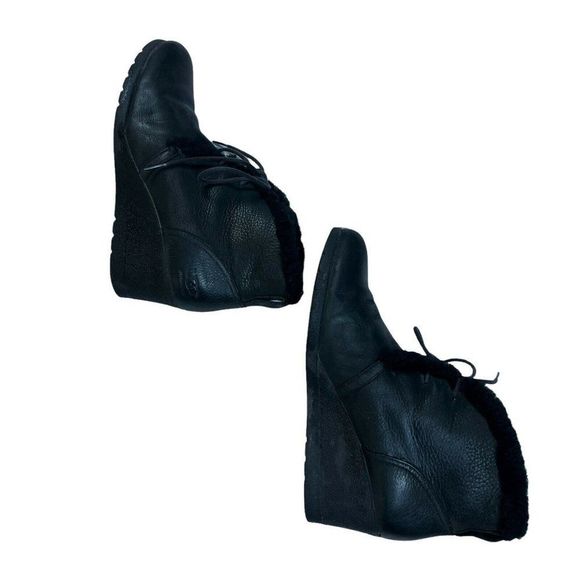 UGG Jeovana Womens Wedge Bootie Black Size US10 - Picture 8 of 10